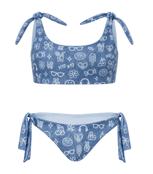 Sha Bikini Denim Emoji