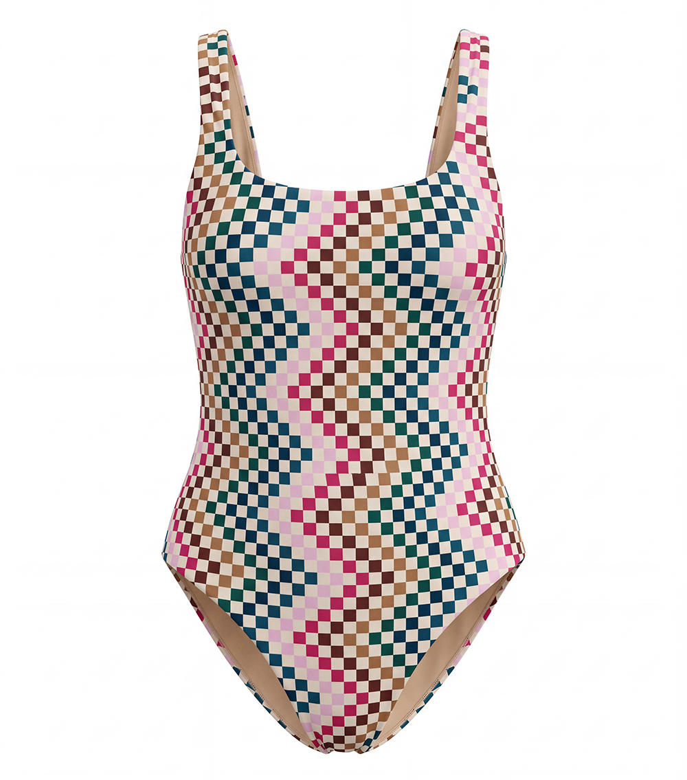 checkers martini one piece swimsuit for women, playashá x marino