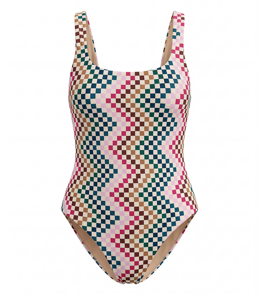 checkers martini one piece swimsuit for women, playashá x marino