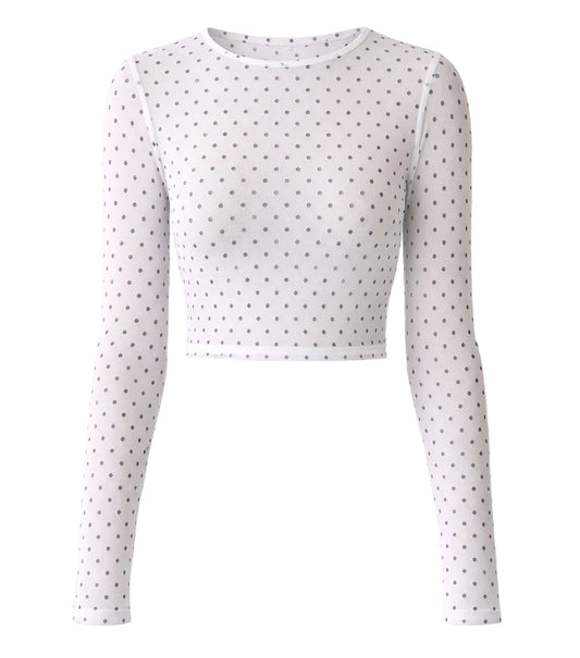 polka dots white