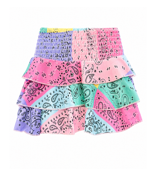 Ruffle Skirt Bandana Pastel