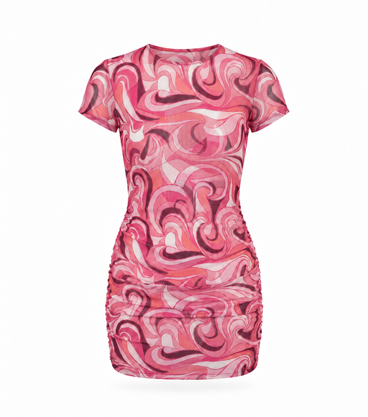 groovy pink sha dress cover up for women, playashá x marino