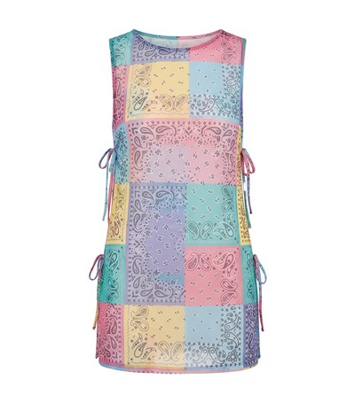 bandana pastel bows dress cover up for women, playashá x marino