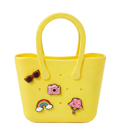rubber tote yellow