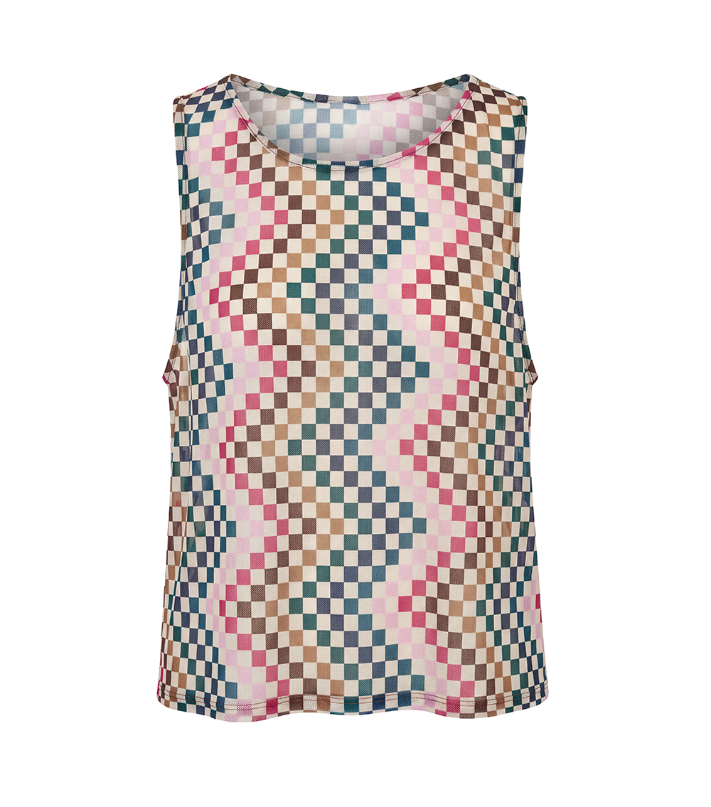 checkers boho top cover up for women, playashá x marino