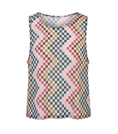 checkers boho top cover up for women, playashá x marino
