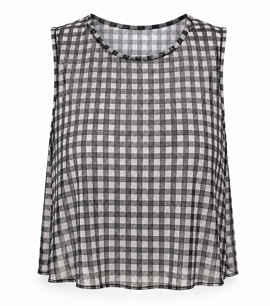 boho top playashá x marino gingham (PRE ORDER)