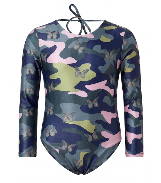 Edith Long Sleeve Camo Butterfly