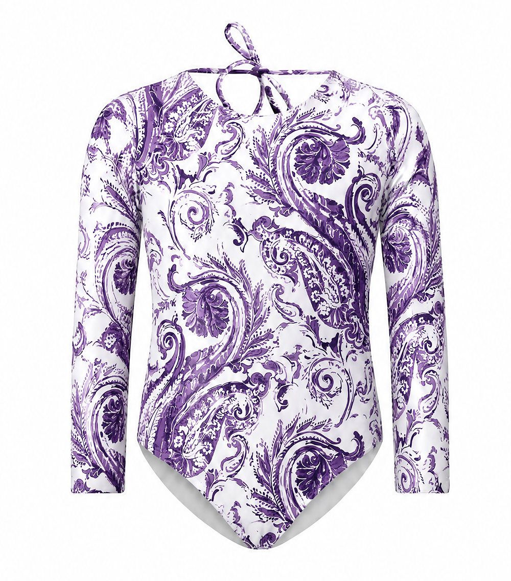 Edith Long Sleeve Orchid Paisley