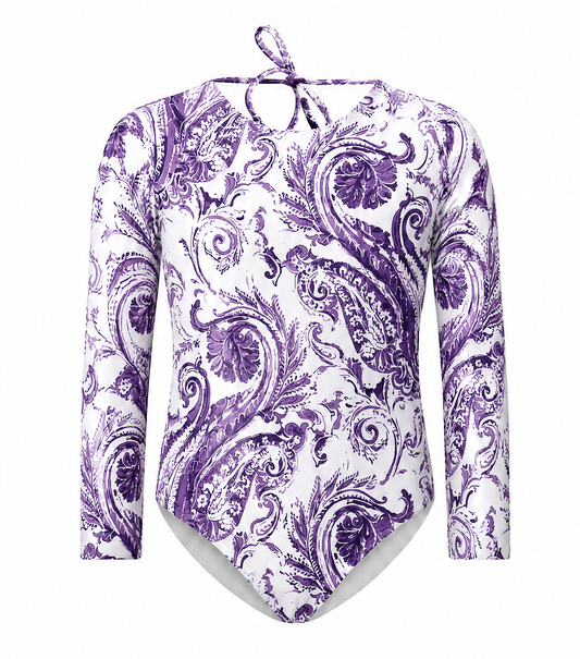 Edith Long Sleeve Orchid Paisley