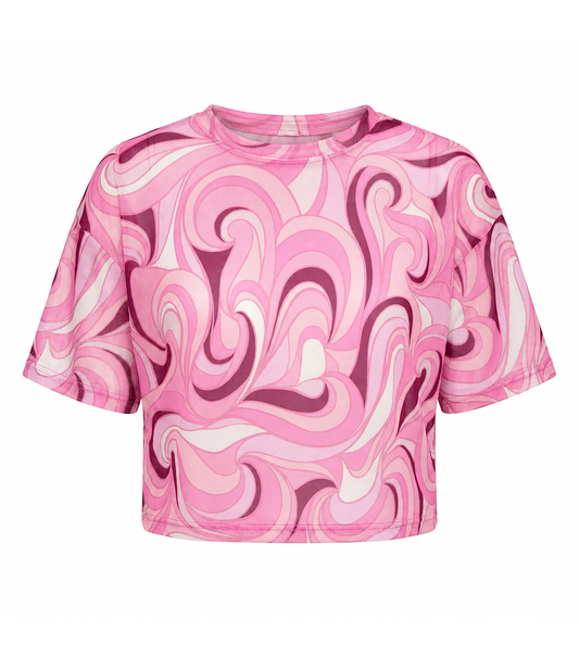 Mesh T Shirt Groovy Pink