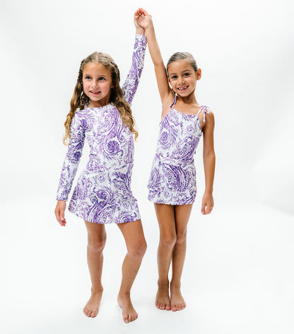 edith long sleeve orchid paisley