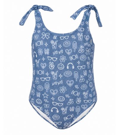 Rosie One Piece Denim Emoji