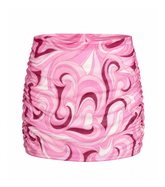 Ruched Skirt Groovy Pink