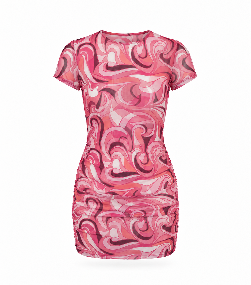 groovy pink sha dress cover up for women, playashá x marino