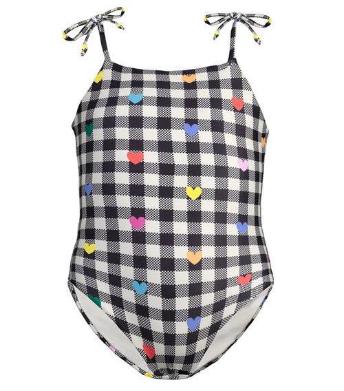 vivi one piece gingham emoji
